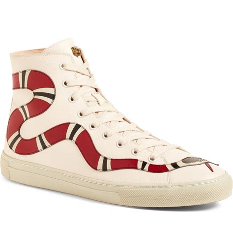 gucci icon sneakers|Gucci snake high top sneakers.